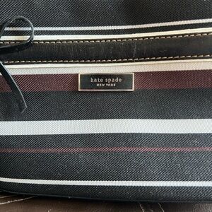 Kate Spade Black and White Striped Handbag
